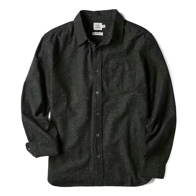 Flint and Tinder Architect Shirt - Olive Donegal - XL