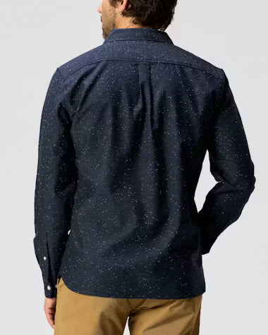 Flint and Tinder Architect Shirt - Navy Donegal - Size XL