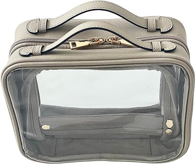 JAZD Clear Makeup Bag Toiletry Bag for Women
