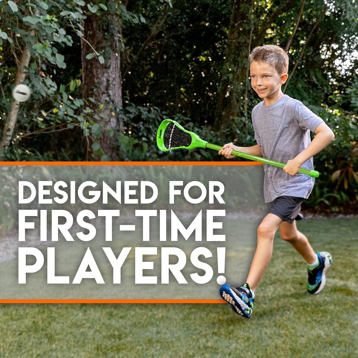 Franklin Sports Future Champs 2 Player Youth Lacrosse Sticks + Ball Set - Kids  GREEN