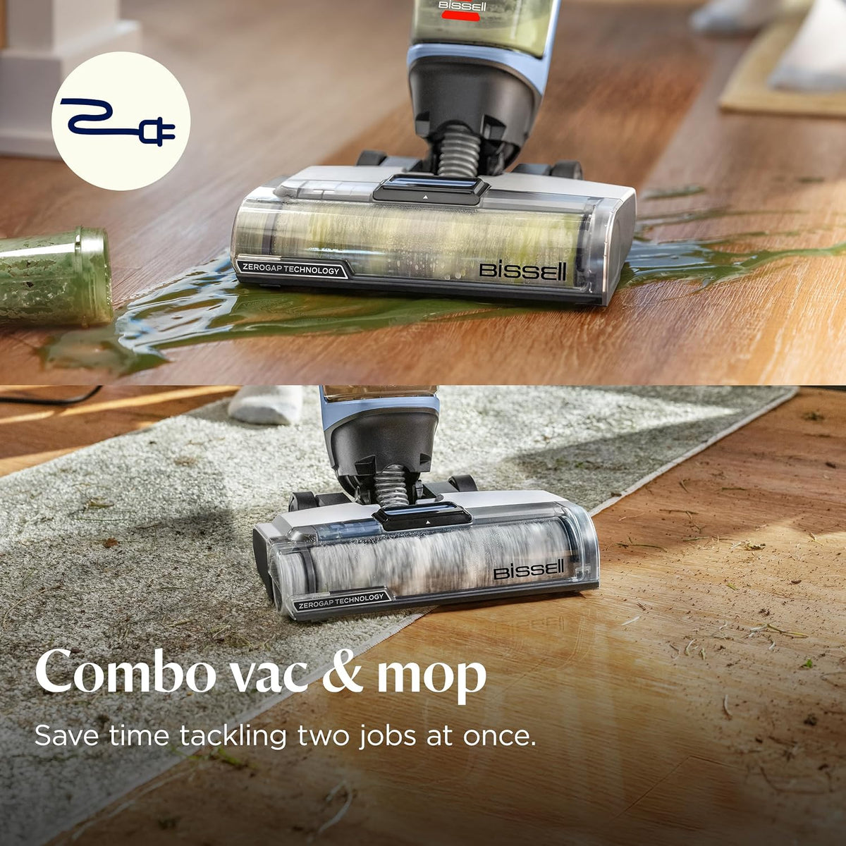 Bissell CrossWave Edge Zero-Gap Wet Dry Vacuum Mop, 4111A