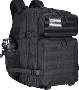 45L Tactical Assault Backpack 3 day Assault Pack with Molle Waterproof Backpack Rucksack for Tactical Backpacks (Black)