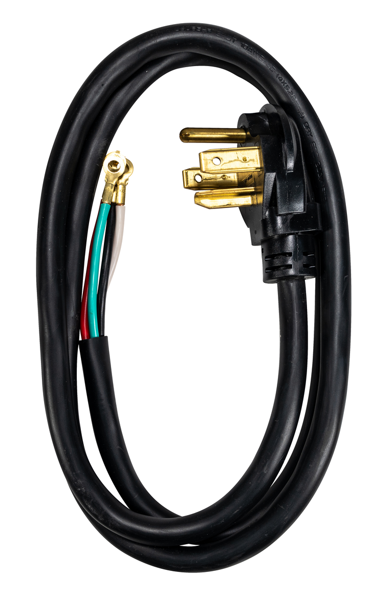 SOUTHWIRE - 10/4 SRDT Round 6' - 30 Amp NEMA 14-30 NEMA Plug Dryer Cord Replacement - Black