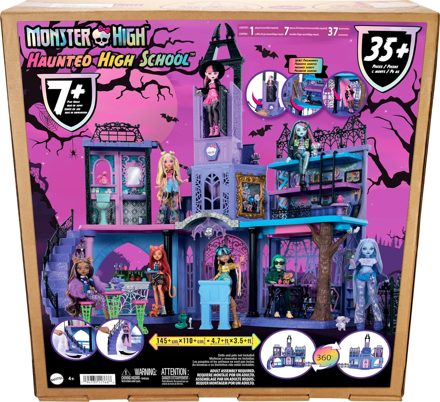 Monster High Doll House, Haunted High School Playset
