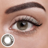 unibling | Colored Contact Lenses Set Kit | 1 Pair (2 Lenses) in Meow Honey and Himalaya Yellow Green
