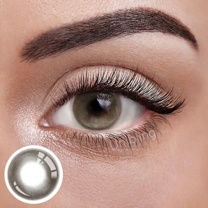 unibling | Colored Contact Lenses Set Kit | 1 Pair (2 Lenses) in Meow Honey and Himalaya Yellow Green