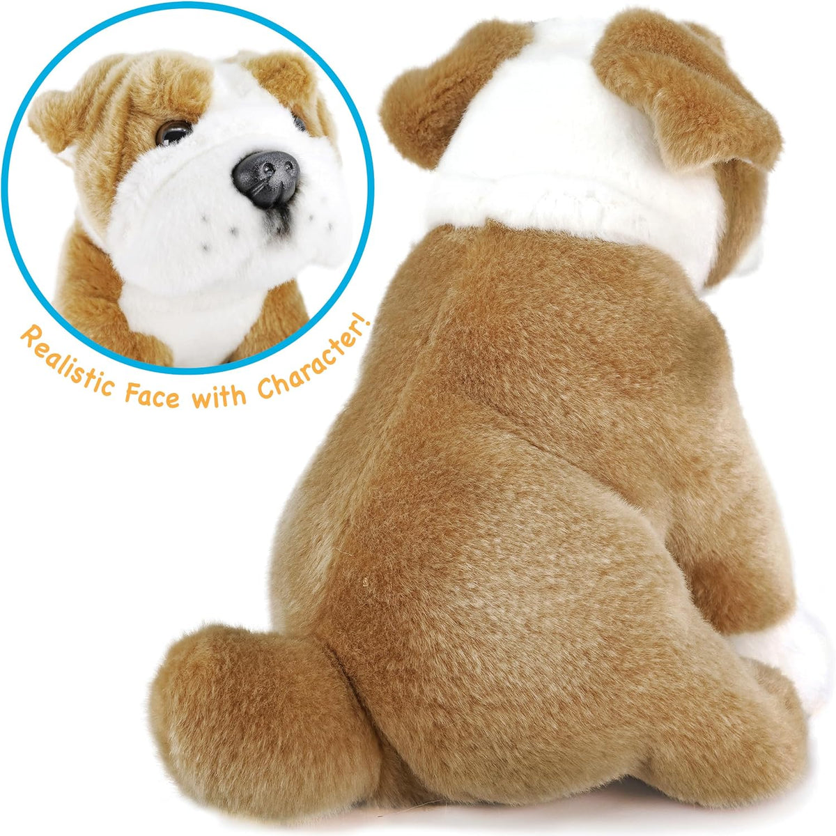 Tiger Hart Egan English Bulldog Plush - 9 Inch