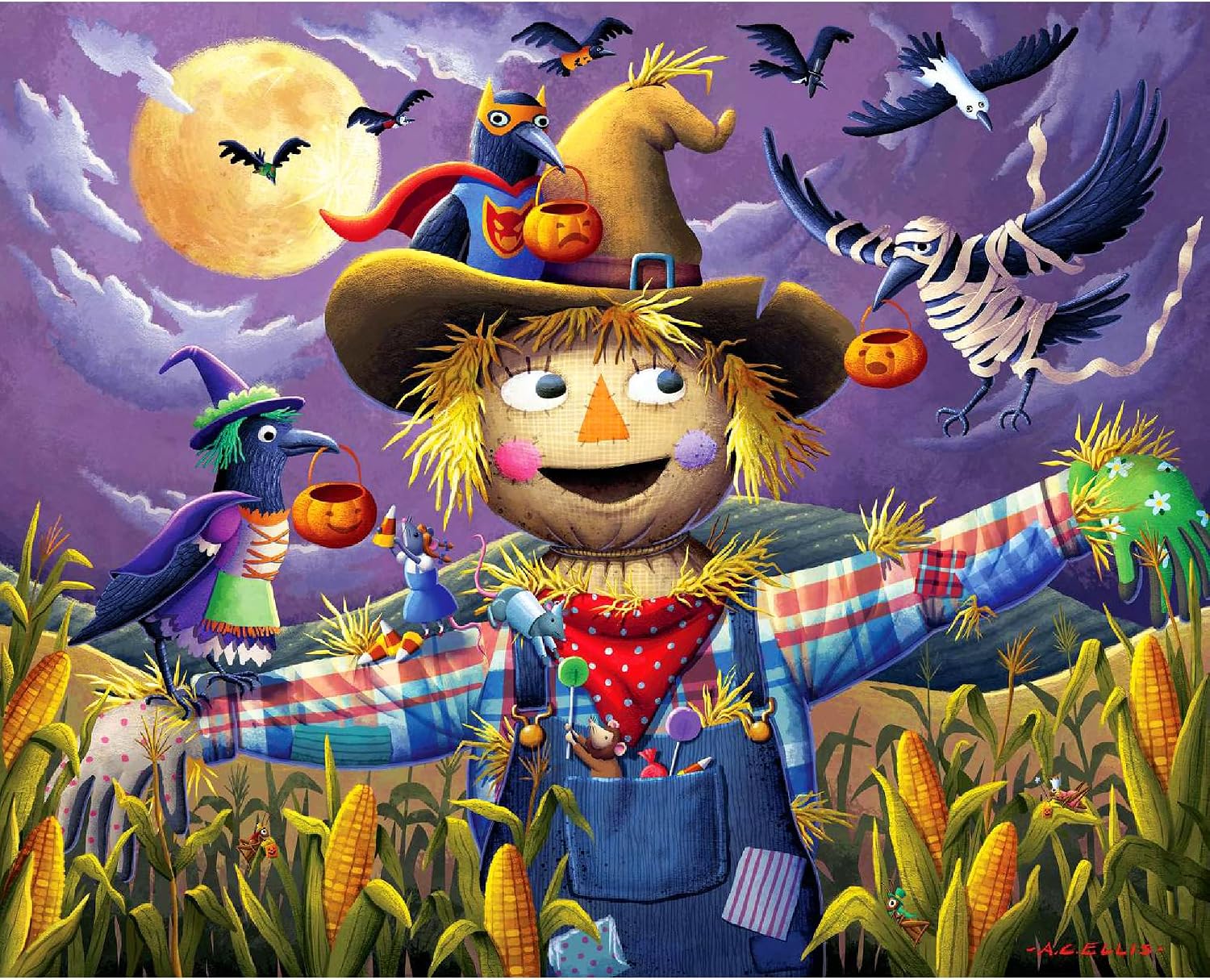 Boardwalk Puzzle Company Jigsaw Puzzle - Scarecrow - 500 Piece
