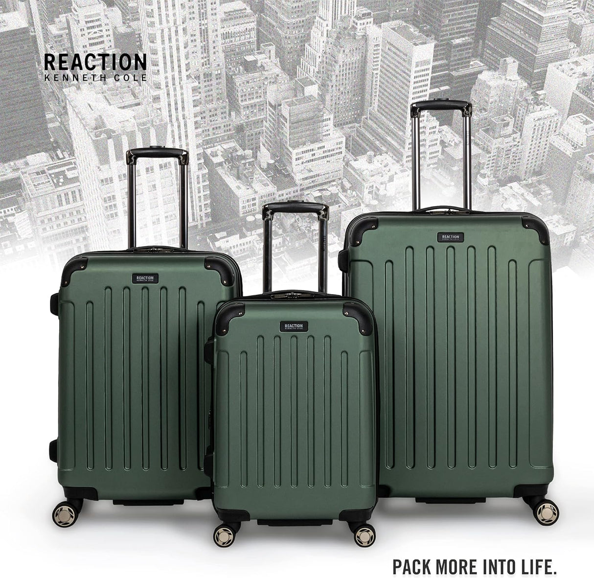 Kenneth Cole Reaction Renegade ABS Expandable 8-Wheel Upright, Cilantro, 28-Inch Checked $149.99 (New Open Box)