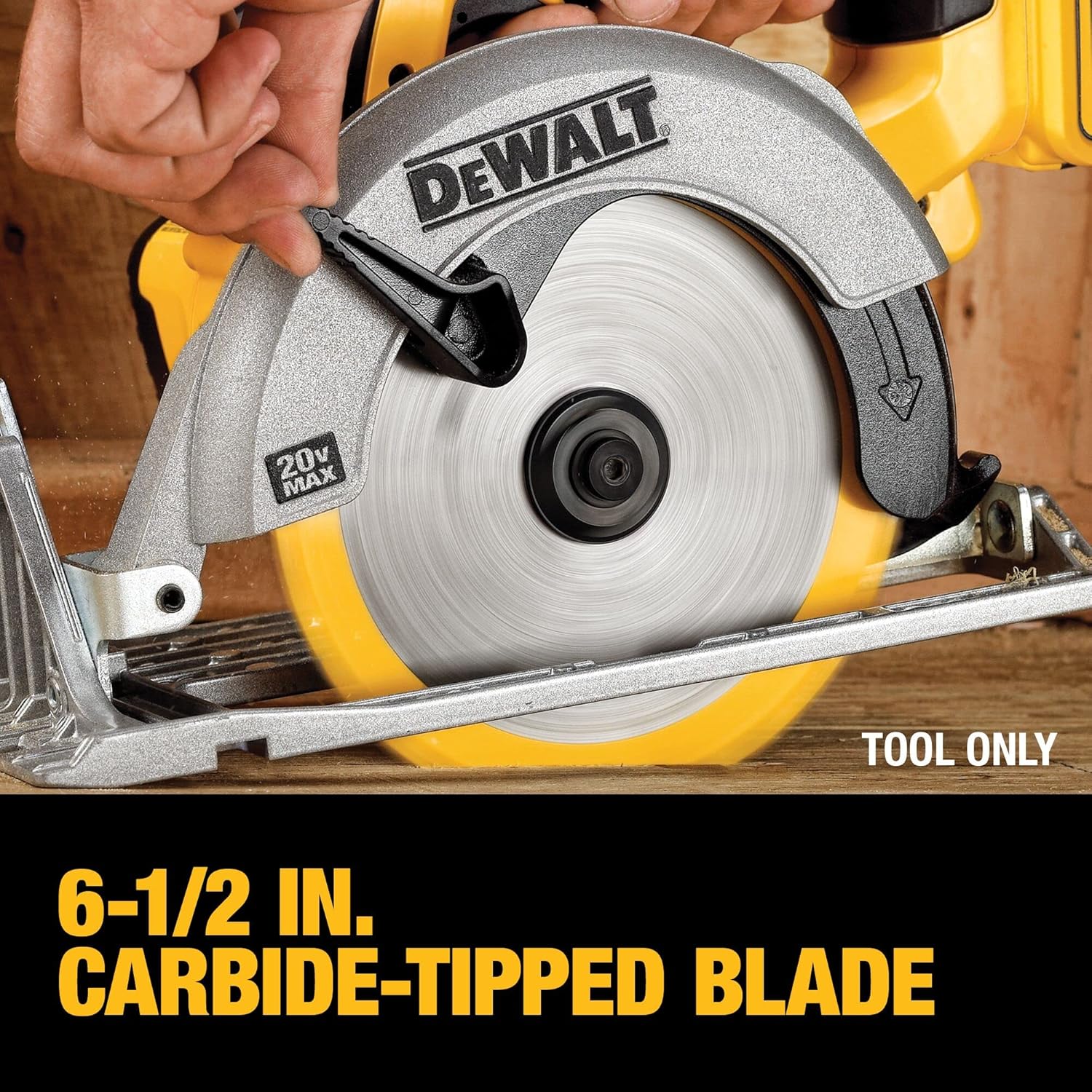 DEWALT 20V MAX Circular Saw, Cordless Sidewinder Style Portable, 6-1/2-Inch Blade