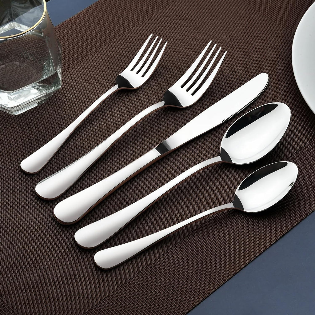 *STILLOYE - Silverware Set for 8, 40 Piece Stainless Steel Flatware Utensil Cutlery Set