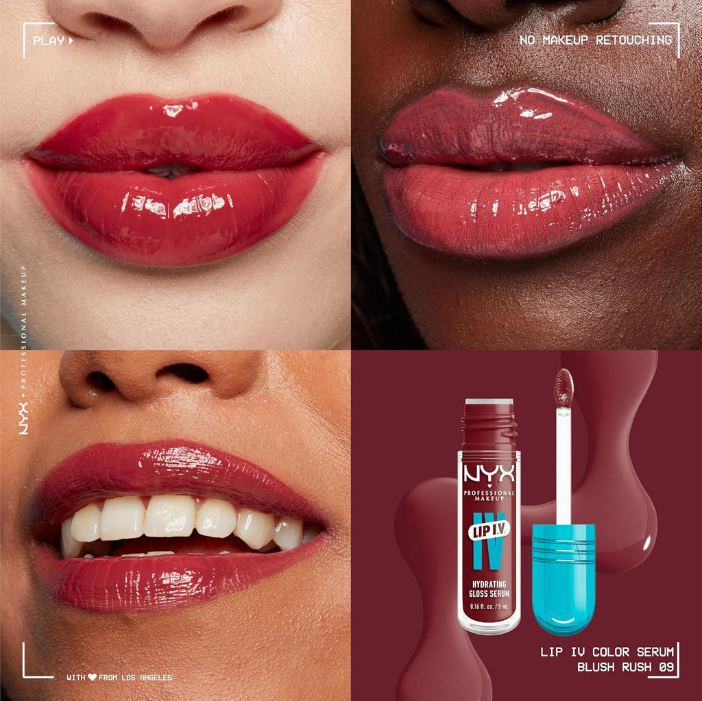 NYX Professional Makeup | LIP I.V. Hydrating Gloss Serum | 09 Blush Pink