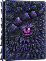 LZlightactor 3D Dragon Eye Embossed Journal A5 - Dark Purple