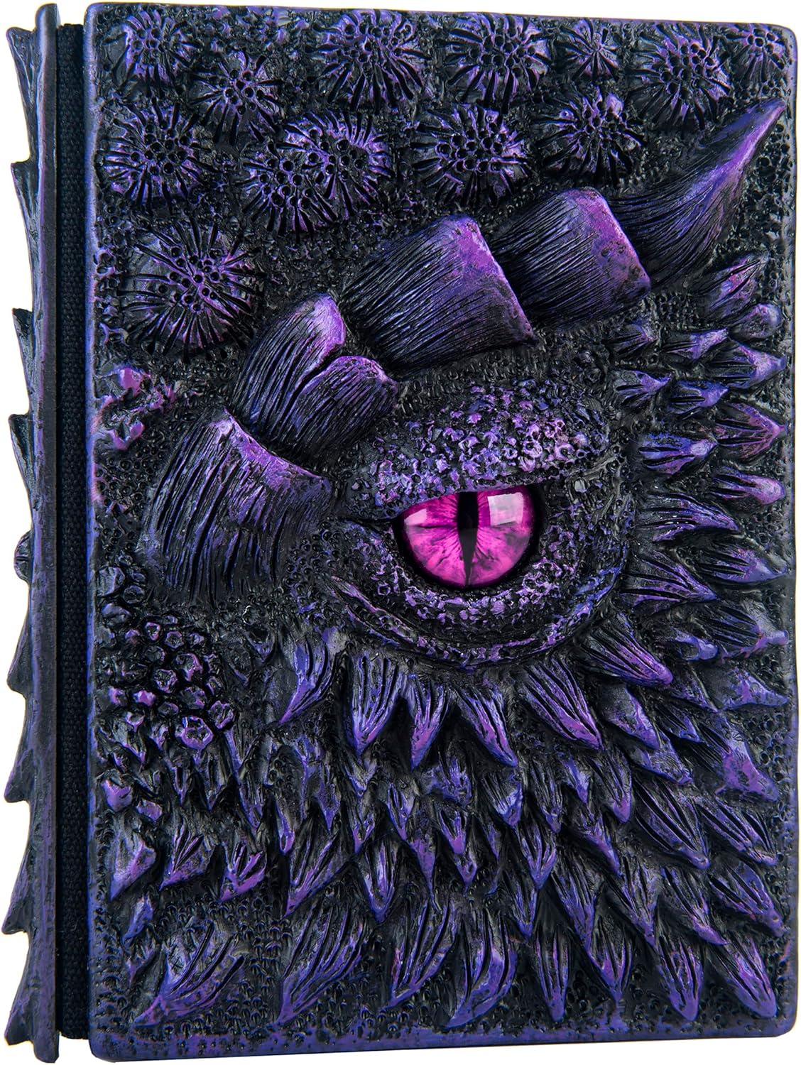 LZlightactor 3D Dragon Eye Embossed Journal A5 - Dark Purple