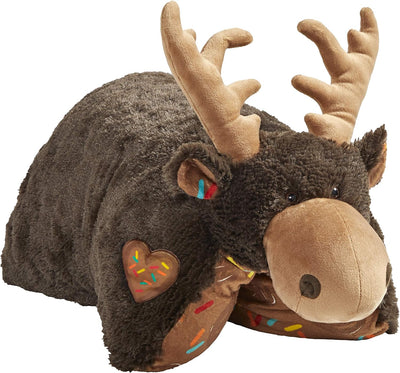 Pillow Pets 18” Sweet Scented Chocolate Moose, Stuffed Animal Plush Toy , Brown
