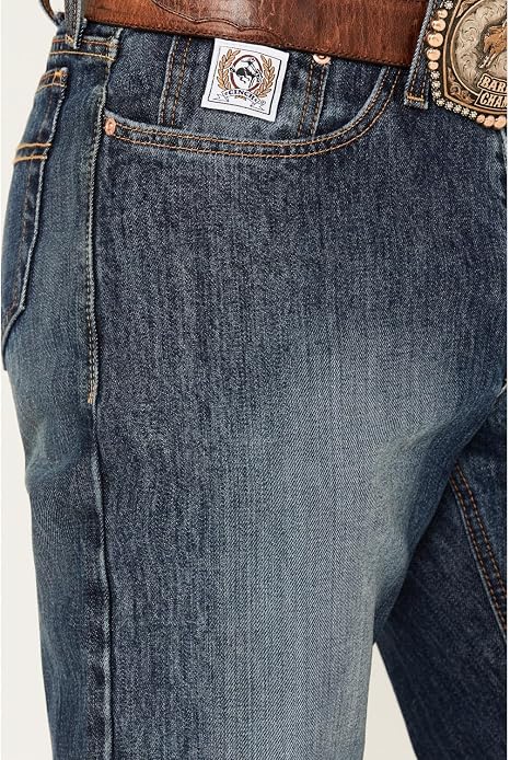 Cinch Men's White Label Relaxed Fit Jean, Dark Wash, 28W x 32L