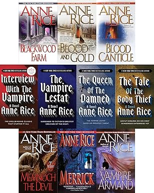 Vampire Chronicles Series 10 Books Set (Book #1 - Book #10) Mass Market Paperback – by Anne Rice (Author)