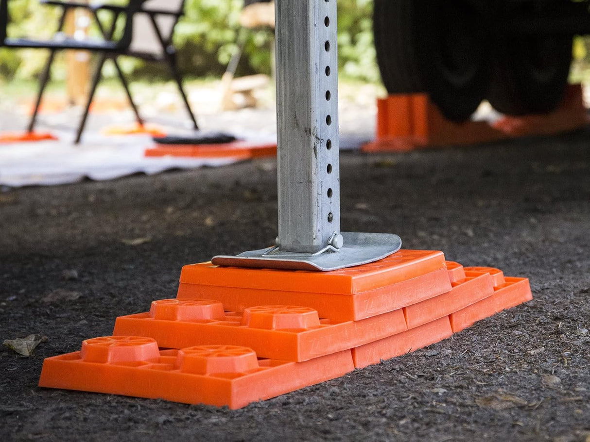 Tri-Lynx Lynx Levelers RV/Trailer/Motorhome Interlocking Leveling Blocks with Nylon Storage - 10 pack Bag