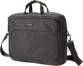 Amazon Basics Laptop Shoulder Bag with Compartments, 17.3-inch, Black, Large Capacity