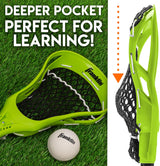 Franklin Sports Future Champs 2 Player Youth Lacrosse Sticks + Ball Set - Kids  GREEN