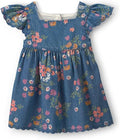 OSH KOSH B'GOSH Baby Girls' Floral Denim Dress - Dark Wash - 3M