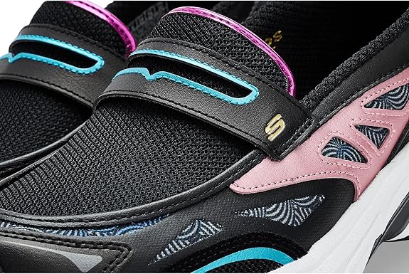 Skechers Women's Stamina Sport-Chrome Muse Hands-Free Slip-Ins, Black/Multi, Size 8.5