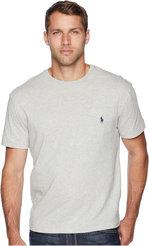 POLO RALPH LAUREN Classic Fit Pocket Tee Taylor Heather Size M