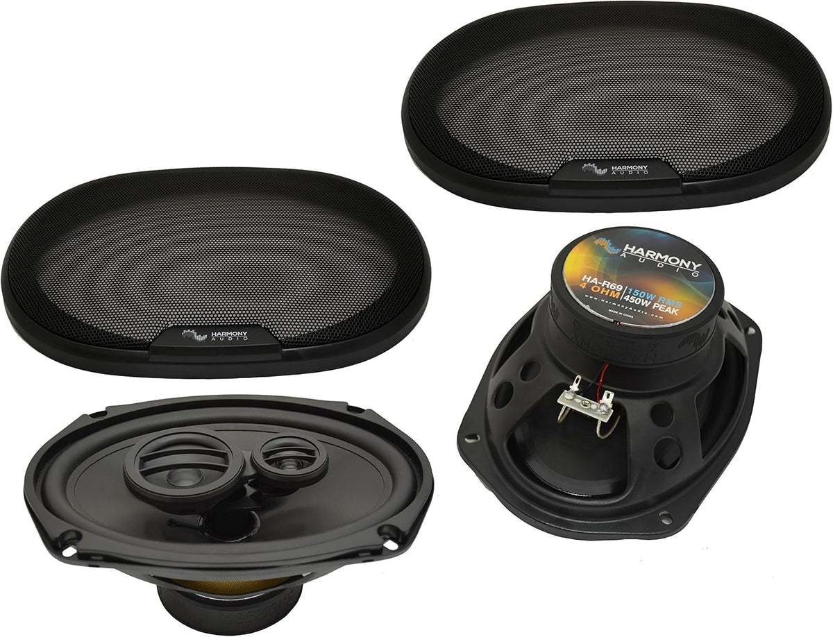 HARMONY AUDIO 6x9 Speakers 450 Watt Rhythm Series Replacement