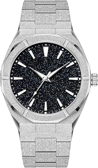 PINTIME Watch Elegance Precision and Style STARDUST MENS BRACELET WATCH (OPEN BOX)