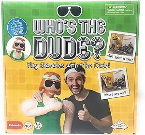 Charades Game for Family Who's The Dude Identity Fun Games Gift for Reunion Adult Game Night Ages 16+ 440 Funny Scenarios