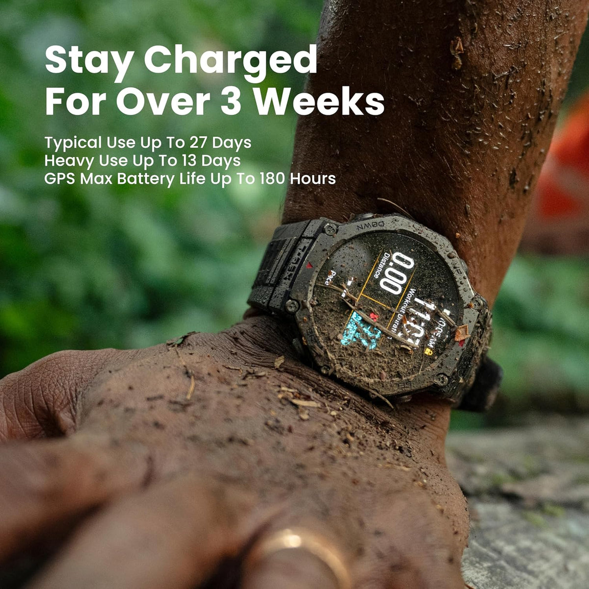 Amazfit T-Rex 3, Smart Watch, 1.5" AMOLED Display, GPS, iOS/Android