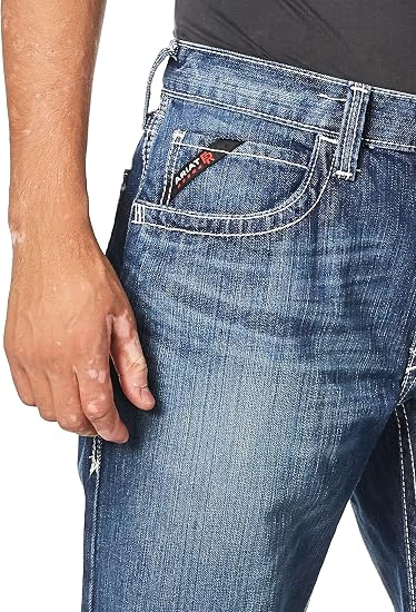 Ariat Men's Fr M4 Relaxed Ridgeline Boot Cut Jean Size 30x30