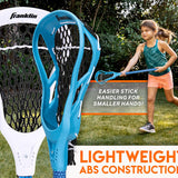 Franklin Sports Future Champs 2 Player Youth Lacrosse Sticks + Ball Set - Kids BLUE
