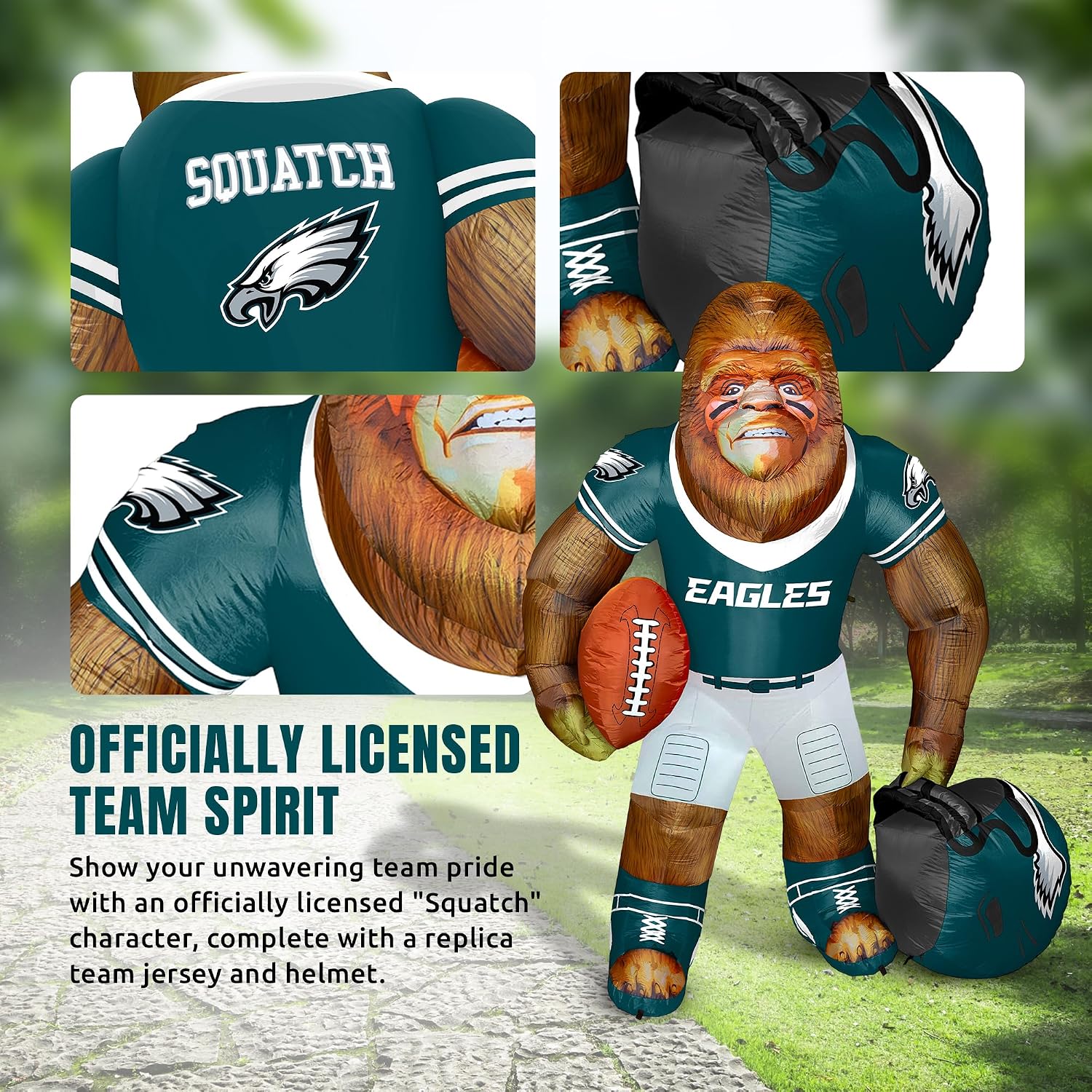 NFL Philadelphia Eagles Inflatable Bigfoot Sasquatch Team Mascot – 8 Ft