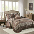 Madison Park (King Size) Quilt Bedding Set, Reversible Quilted Bedspread Set, 5PC