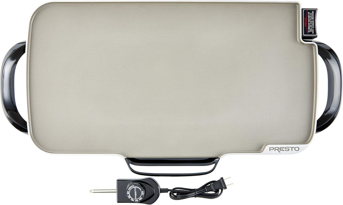 Presto 07062 22-Inch Ceramic Electric Griddle with Removable Handles
