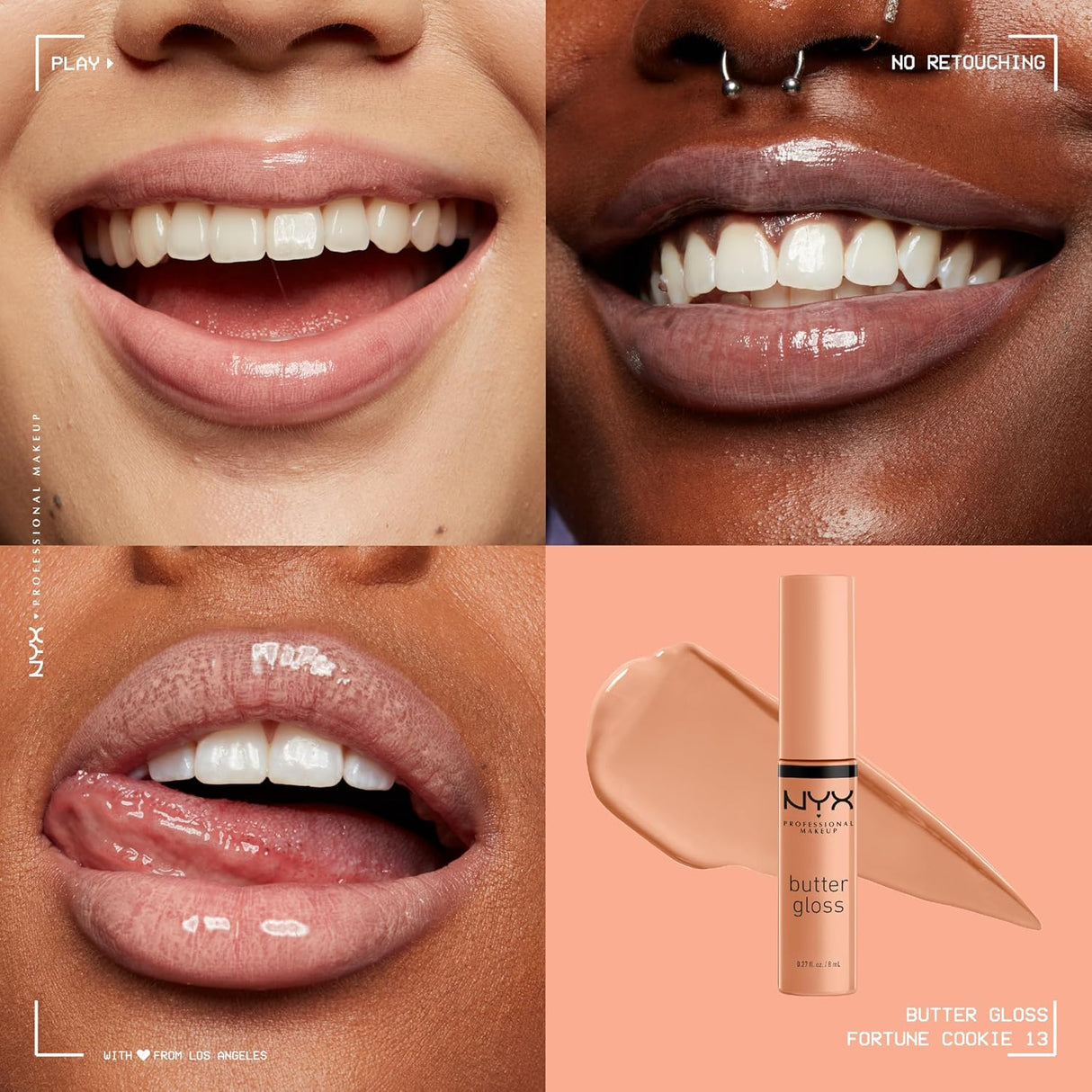 NYX Professional Makeup | butter gloss 13 Fortune Cookie (True Nude)