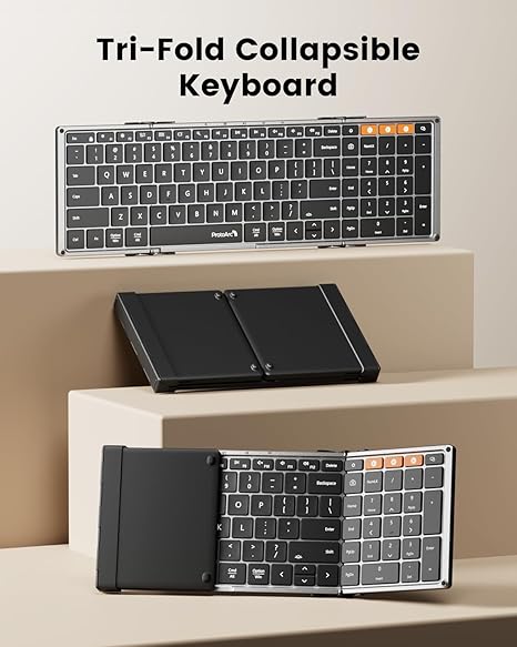 XK01 Plus Backlit Foldable Bluetooth Keyboard (NEW)