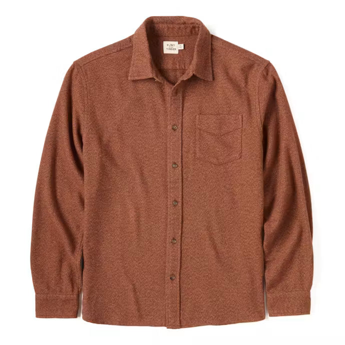 Flint and Tinder Flannel Architect Shirt - Brown Cappuccino - Size XL
