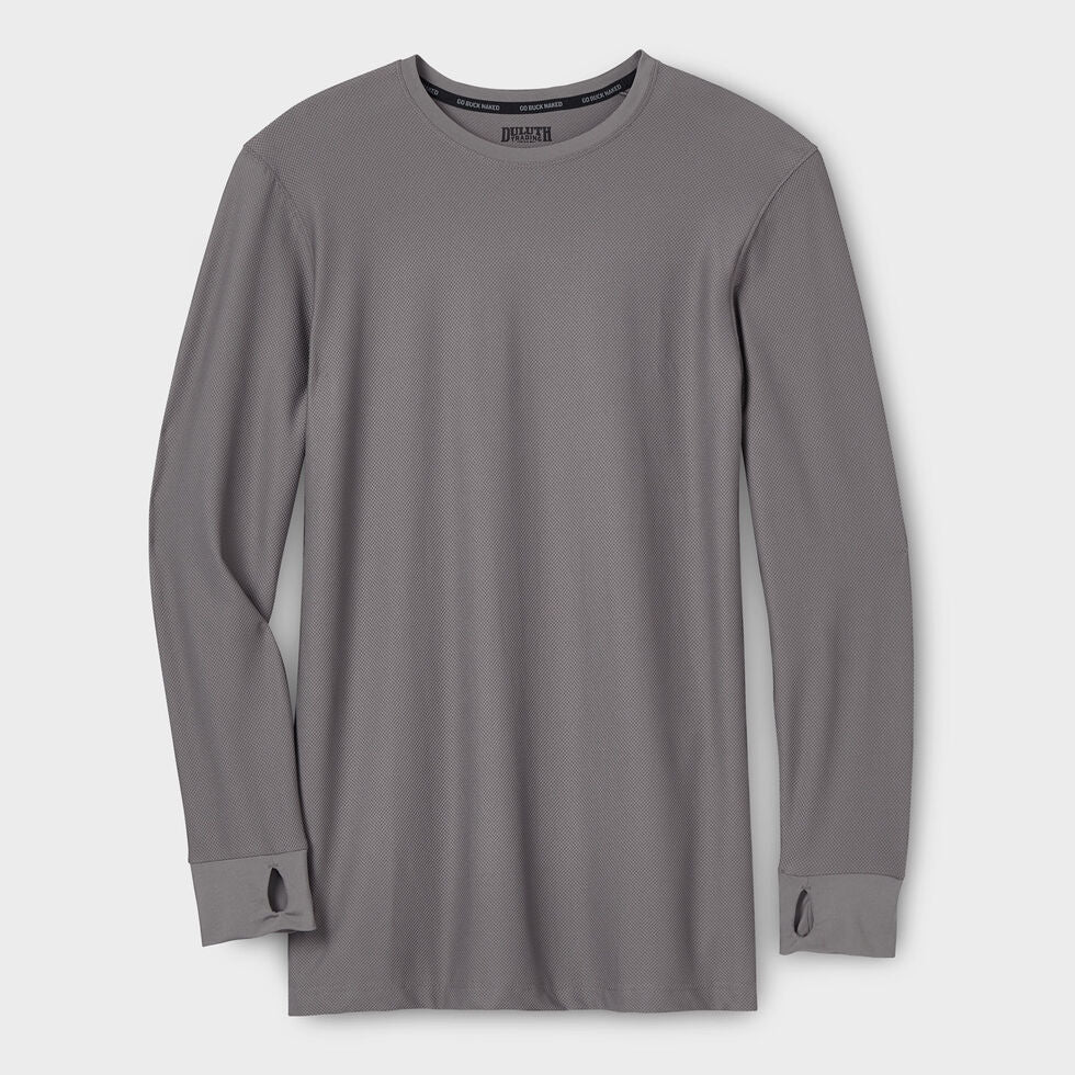 Men's Buck-Naked Base Layer Crew - Graphite - Medium