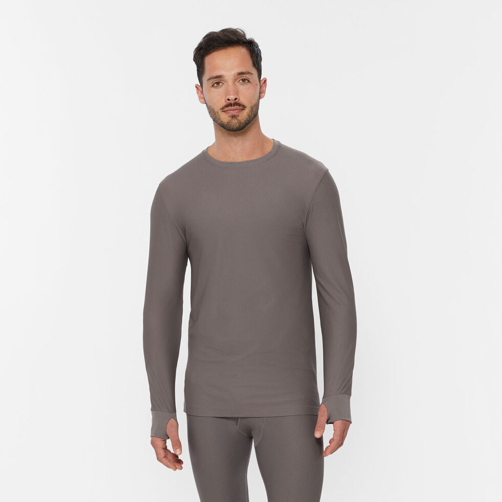 Men's Buck-Naked Base Layer Crew - Graphite - Medium