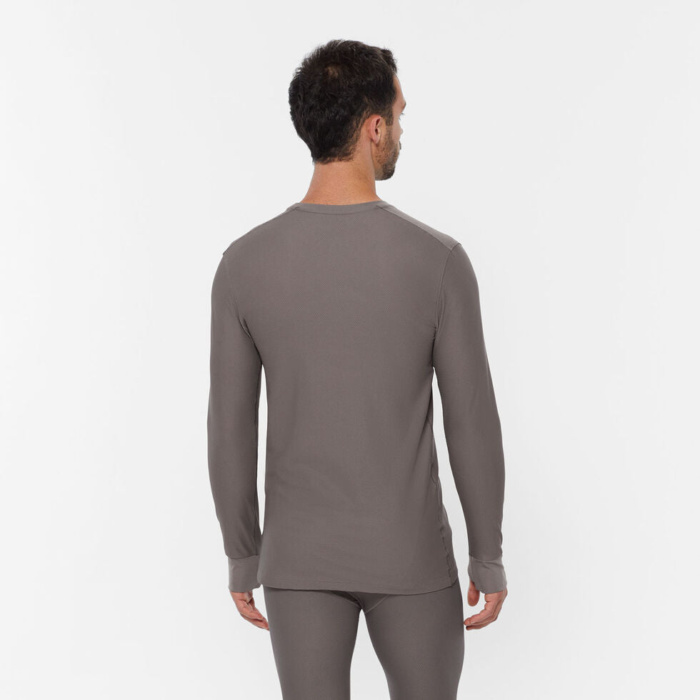 Men's Buck-Naked Base Layer Crew - Graphite - Medium
