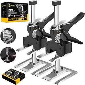 Labor Saving Handle 12 In Lever Arm Lifter Drywall Lift for Wall Tile Locator, Multi-Function Height Adjustment Lifting Device,Door Panel,Cabinet Jack Board Lifter Weight 490lb, lift range 6.7in (NEW)