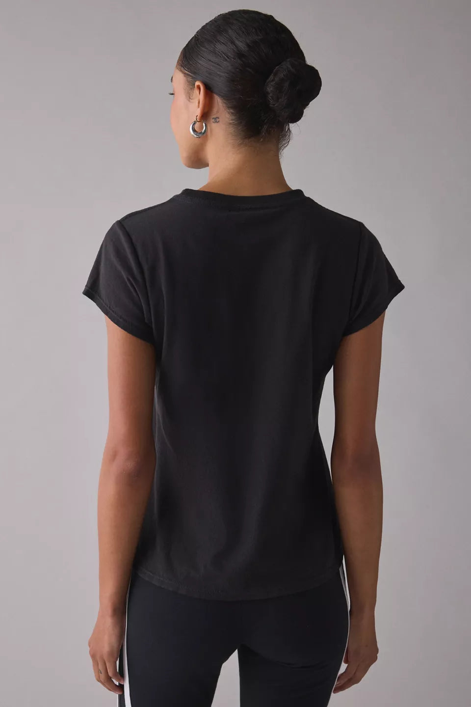 BDG Short Sleeve Spill the Tee - Black - Large