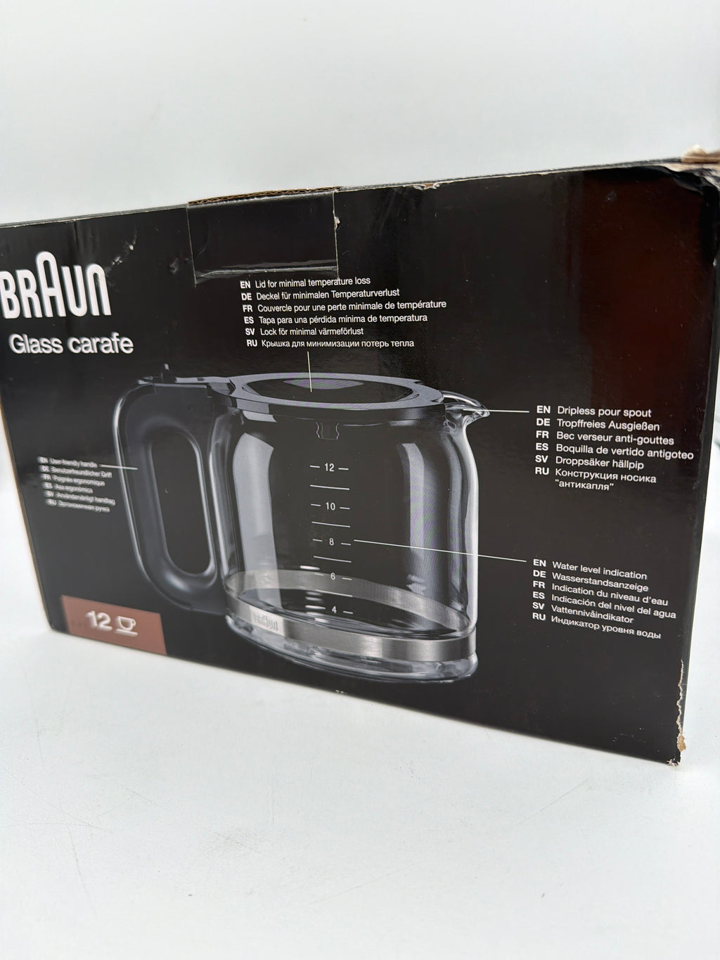 Braun BRSC005 Replacement Carafe for Braun Coffee Maker, Clear