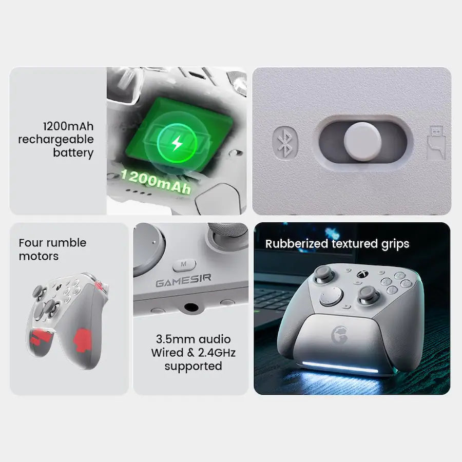 GameSir - G7 Pro Controller for Xbox - Mech White