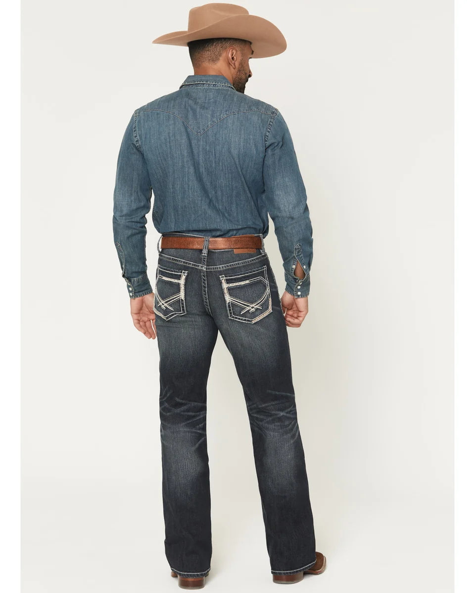Cody James Men's Cayanne Wash Duke Relaxed Bootcut Stretch Denim Jeans Size 30/30