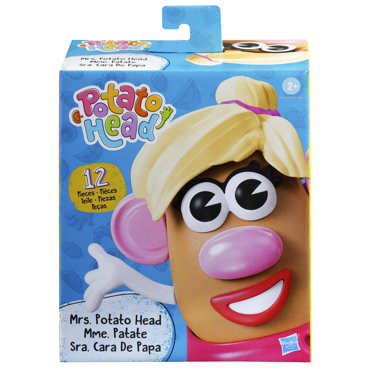 Potato Head Mrs. Potato Head Set, 12 Parts and Pieces, Preschool Toys, for Kids, Ages 2+