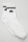 Unisex Half-Crew Throwback Sock Size M