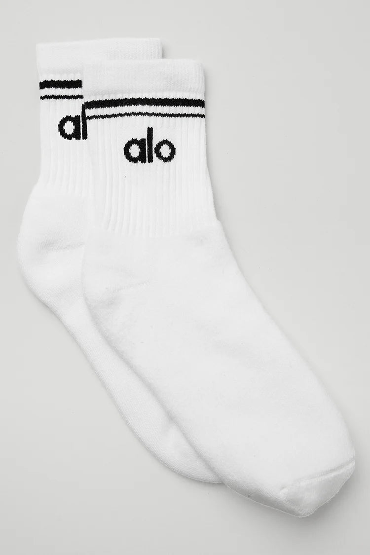Unisex Half-Crew Throwback Sock Size M
